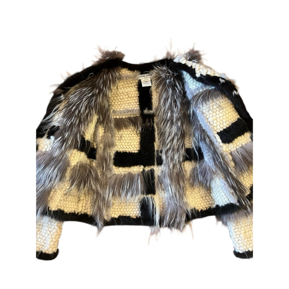 Vintage Adam Jones Paris Runway Wool And Fur Jacket - Rare Luxury! - Picture 6 of 16